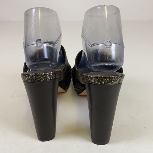 Cole Haan Leather Slide Sandal Heels size 9B A1 - Picture 6 of 11